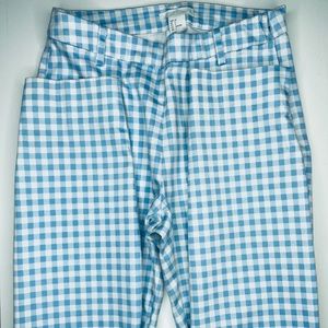 H&M Checkered Blue Pants